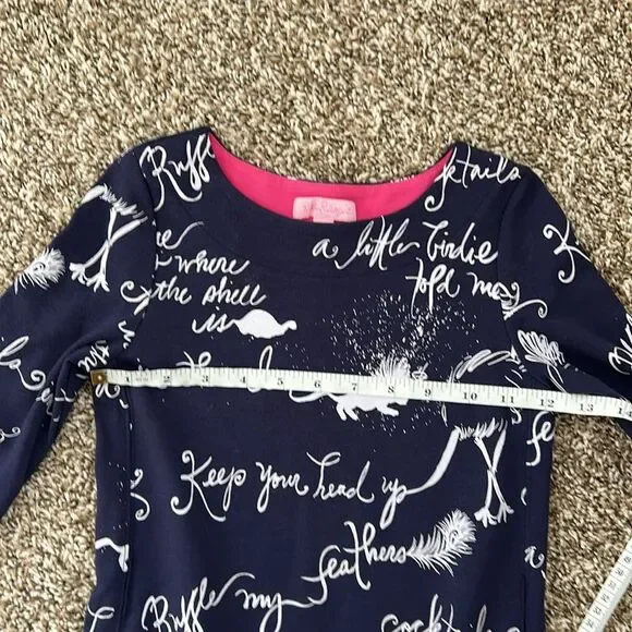 Lilly Pulitzer Girls Ruffle My Feathers Dress Girls Size 7 - Picture 6 of 13